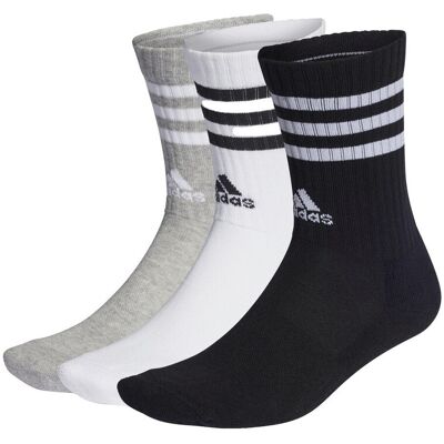 Αθλητικές κάλτσες adidas Chaussettes 3-stripes cushioned crew confort Grey One Size Αθλητικές κάλτσες adidas Chaussettes 3-stripes cushioned crew confort Grey One Size