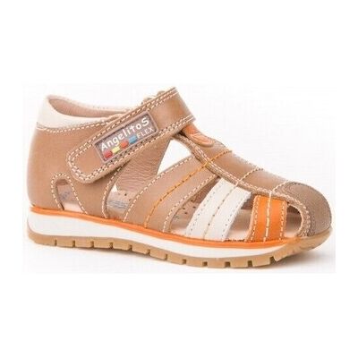 Σανδάλια χωρίς τακούνι Angelitos 450 Sandalia Camel Brown 24 Σανδάλια χωρίς τακούνι Angelitos 450 Sandalia Camel Brown 24