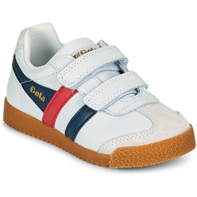 Xαμηλά Sneakers Gola HARRIER LEATHER VELCRO Άσπρο 32 Xαμηλά Sneakers Gola HARRIER LEATHER VELCRO Άσπρο 32
