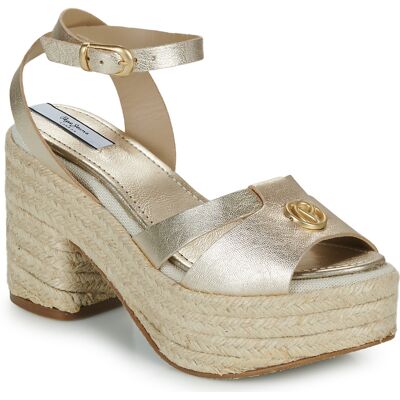 Σανδάλια με πλατφόρμα Pepe jeans TAFFY NIGHT Gold 40 Σανδάλια με πλατφόρμα Pepe jeans TAFFY NIGHT Gold 40