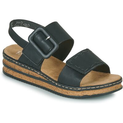 Σανδάλια με πλατφόρμα Rieker 62950-00 Black 41 Σανδάλια με πλατφόρμα Rieker 62950-00 Black 41