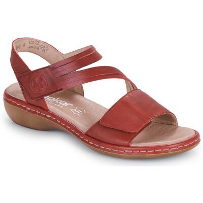 Σανδάλια με πλατφόρμα Rieker 65964-35 Red 40 Σανδάλια με πλατφόρμα Rieker 65964-35 Red 40