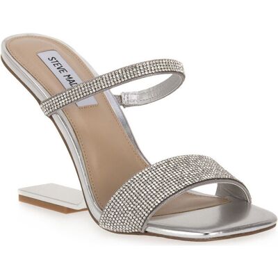 Σανδάλια με τακούνι Steve Madden CRYSTAL LOTUS Grey 38 Σανδάλια με τακούνι Steve Madden CRYSTAL LOTUS Grey 38
