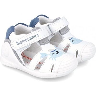 Σανδάλια Biomecanics Kids Sandals 242123-A - White Μπλέ 19 Σανδάλια Biomecanics Kids Sandals 242123-A - White Μπλέ 19