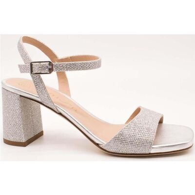 Σανδάλια με τακούνι Unisa Moraty Silver Grey 36 Σανδάλια με τακούνι Unisa Moraty Silver Grey 36