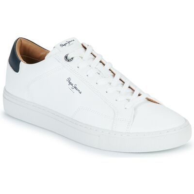 Xαμηλά Sneakers Pepe jeans JOE BASIC Άσπρο 43 Xαμηλά Sneakers Pepe jeans JOE BASIC Άσπρο 43