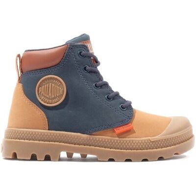 Μπότες Palladium Pampa HI Cuff Kids Boots - Dear Brown/Mid Indigo Beige 29 Μπότες Palladium Pampa HI Cuff Kids Boots - Dear Brown/Mid Indigo Beige 29