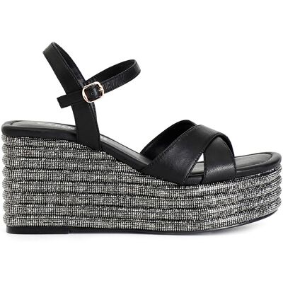 Σανδάλια με πλατφόρμα Café Noir C1HB4026 Black 40 Σανδάλια με πλατφόρμα Café Noir C1HB4026 Black 40