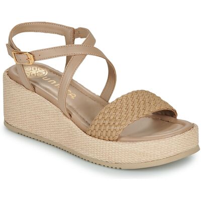 Σανδάλια με πλατφόρμα Unisa KALION Beige 40 Σανδάλια με πλατφόρμα Unisa KALION Beige 40
