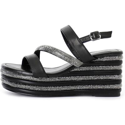 Σανδάλια με πλατφόρμα Café Noir C1HB4028 Black 37 Σανδάλια με πλατφόρμα Café Noir C1HB4028 Black 37