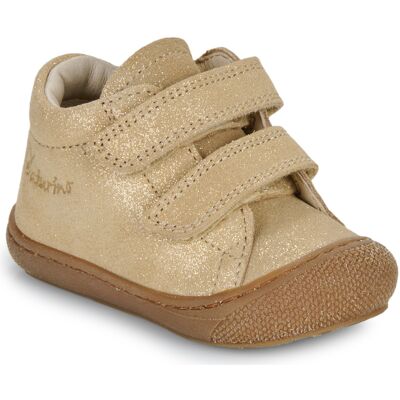 Ψηλά Sneakers Naturino COCOON VL SUEDE GLITTER Gold 23 Ψηλά Sneakers Naturino COCOON VL SUEDE GLITTER Gold 23