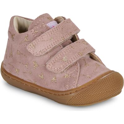 Ψηλά Sneakers Naturino COCOON VL SUEDE GLITTER FLOWER Ροζ 20 Ψηλά Sneakers Naturino COCOON VL SUEDE GLITTER FLOWER Ροζ 20