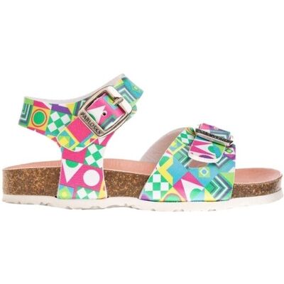 Σανδάλια χωρίς τακούνι Pablosky Champion Kids Sandals 439704 - Blanco Fantasia Multicolour 34 Σανδάλια χωρίς τακούνι Pablosky Champion Kids Sandals 439704 - Blanco Fantasia Multicolour 34