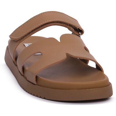 Σανδάλια χωρίς τακούνι Steve Madden COGNAC MISSILE Brown 37 1/2 Σανδάλια χωρίς τακούνι Steve Madden COGNAC MISSILE Brown 37 1/2