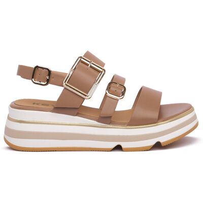 Σανδάλια με πλατφόρμα Keys SIVIGLIA CAMMELLO Brown 36 Σανδάλια με πλατφόρμα Keys SIVIGLIA CAMMELLO Brown 36