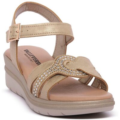 Σανδάλια με πλατφόρμα Valleverde GOLD Beige 40 Σανδάλια με πλατφόρμα Valleverde GOLD Beige 40