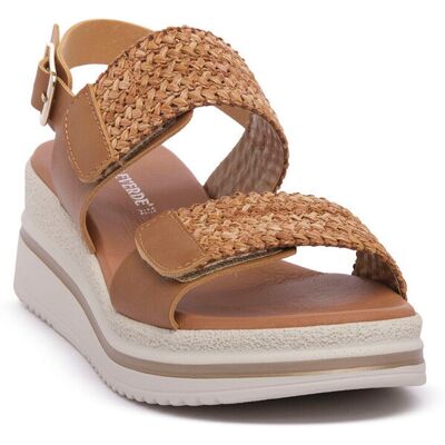 Σανδάλια με πλατφόρμα Valleverde CORDA Beige 37 Σανδάλια με πλατφόρμα Valleverde CORDA Beige 37