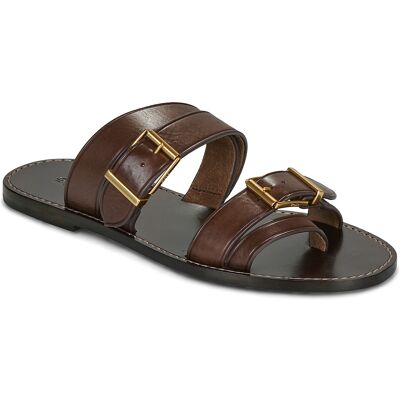 Mules Polo Ralph Lauren BUCKLE SLIDE SANDAL Brown 38 Mules Polo Ralph Lauren BUCKLE SLIDE SANDAL Brown 38