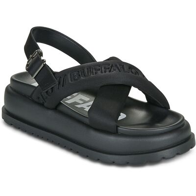 Σανδάλια με πλατφόρμα Buffalo PALMA CROSS Black 41 Σανδάλια με πλατφόρμα Buffalo PALMA CROSS Black 41