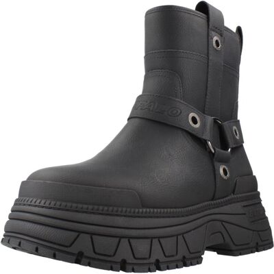 Μποτίνια Buffalo Fusion Biker Mid Black 36 Μποτίνια Buffalo Fusion Biker Mid Black 36