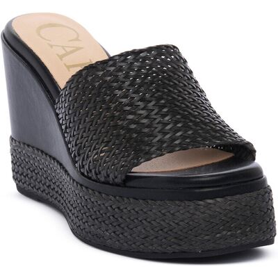 Σανδάλια με πλατφόρμα Café Noir CAFE NOIR CIABATTA Black 38 Σανδάλια με πλατφόρμα Café Noir CAFE NOIR CIABATTA Black 38