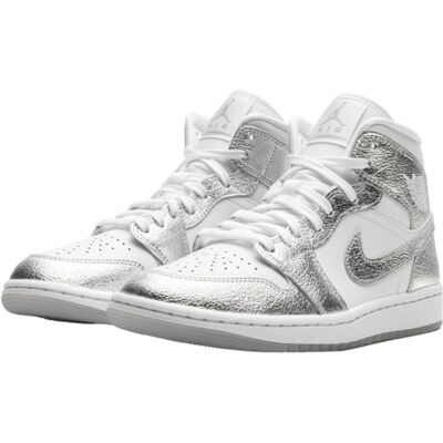 Nike Air Jordan 1 Mid Τσαλακωμένο χρωμιωμένο φινίρισμα - Γυναικεία αθλητικά Nike Air Jordan 1 Mid Τσαλακωμένο χρωμιωμένο φινίρισμα - Γυναικεία αθλητικά
