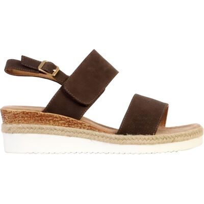 Σανδάλια με πλατφόρμα Super Mode 281261 Brown 41 Σανδάλια με πλατφόρμα Super Mode 281261 Brown 41