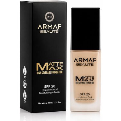 Πούδρες & Βάσεις Armaf Matte Max High Coverage Foundation SPF 20 - 08 Honey Brown One Size Πούδρες & Βάσεις Armaf Matte Max High Coverage Foundation SPF 20 - 08 Honey Brown One Size