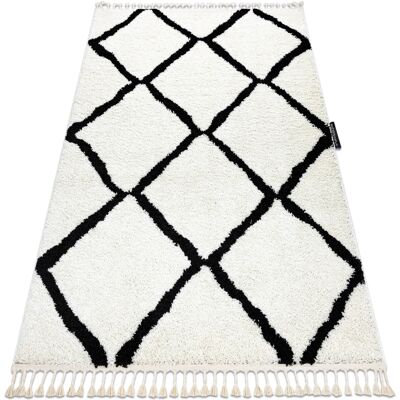 Χαλιά Rugsx Χαλί BERBER CROSS λευκό Φράντζα Β 140x190 cm Άσπρο 140x190 cm Χαλιά Rugsx Χαλί BERBER CROSS λευκό Φράντζα Β 140x190 cm Άσπρο 140x190 cm