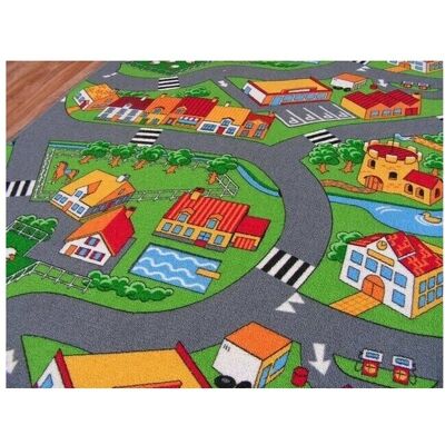 Πολύχρωμο χαλί LITTLE VILLAGE - 100x300 cm - Χαλί Πολύχρωμο χαλί LITTLE VILLAGE - 100x300 cm - Χαλί