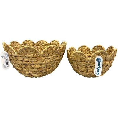 Signes Grimalt - Καλάθια σε Φυσικό Στυλ 2U Καφέ 32x32x17cm - Διακόσμηση Signes Grimalt - Καλάθια σε Φυσικό Στυλ 2U Καφέ 32x32x17cm - Διακόσμηση