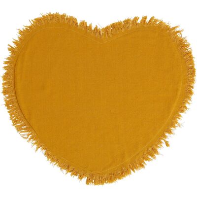 Côté Table NALIA COEUR X2 Σετ για τραπέζι κίτρινο - Μοναδικό Côté Table NALIA COEUR X2 Σετ για τραπέζι κίτρινο - Μοναδικό