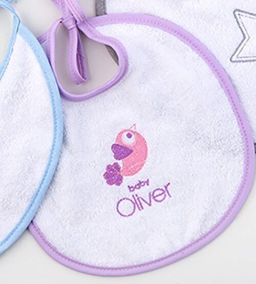 Baby Oliver Σαλιάρα Baby Oliver Lilac Dream Birds 300