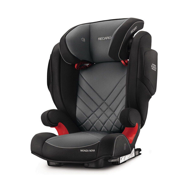 Recaro Παιδικό Κάθισμα Αυτοκινήτου Χρώματος Μαύρο - Γκρι για Παιδιά 15-36 Kg Recaro Monza Nova 2 Seatfix Carbon 61512150266