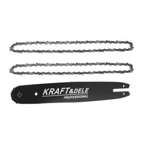 Kraft&Dele Σετ Λάμα Αλυσοπρίονου και 2 Αλυσίδες 40 cm 16"/ 59 / 3/8" / 1.3 mm Kraft&Dele KD-10152