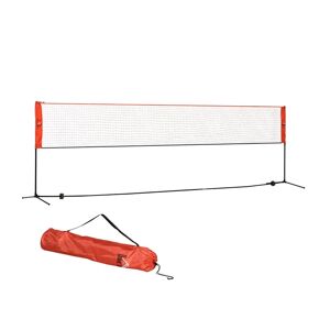 HOMCOM Πτυσσόμενο και Ρυθμιζόμενο Δίχτυ Τένις/Badminton με Τσάντα Μεταφοράς 510 x 102 x 107/120/155 cm HOMCOM A95-007