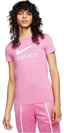 nike γυναικείο τ-shirt jdi slim  - pink-white