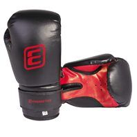 energetics boxing glove pu  - black-red