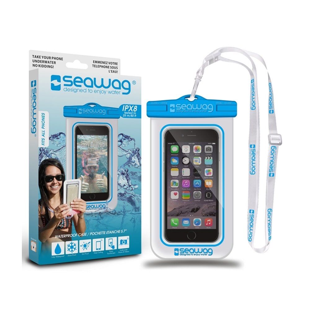 seawag αδιάβροχη θήκη κινητού case universal waterproof  - white-blue
