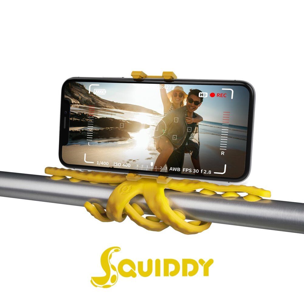 celly squiddy flexible mini tripod  - yellow
