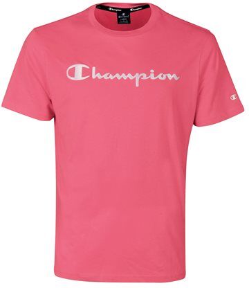 champion ανδρικό t-shirt amer class logo  - dk. pink