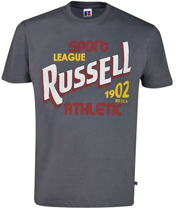 russell athletic ανδρικό t-shirt sport league  - charcoal