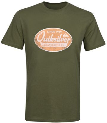 quiksilver t-shirt what we do best  - olive