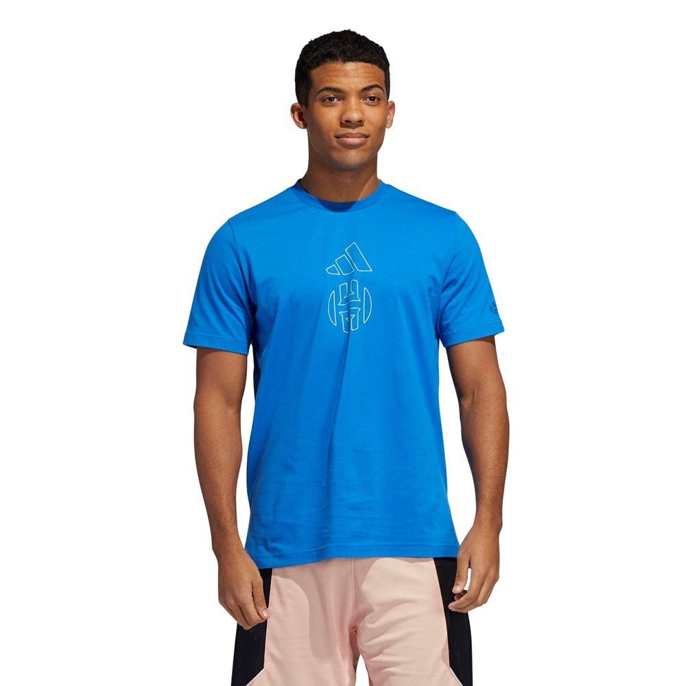 adidas ανδρικό t-shirt harden individuality logo  - dk. blue
