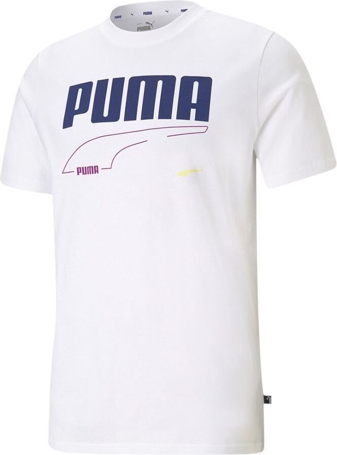 puma ανδρικό t-shirt rebel  - white