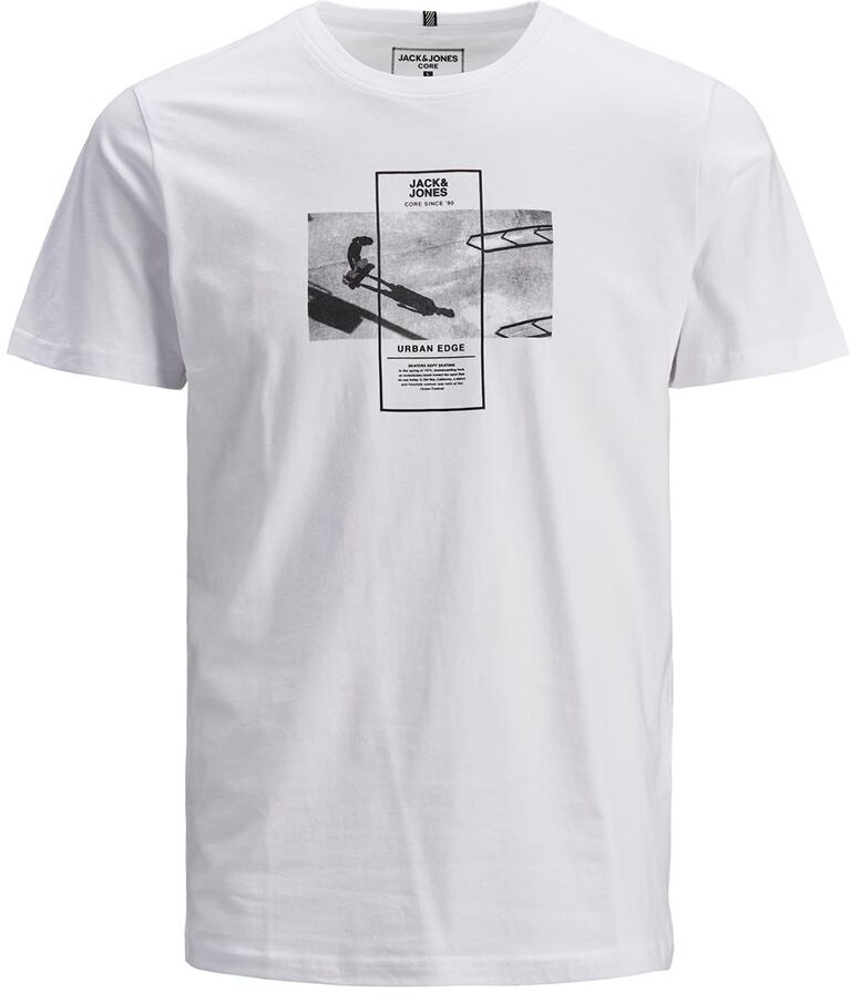 jack & jones aνδρικό t-shirt jcojannik ss  - white