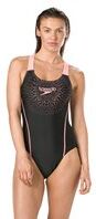 speedo γυναικείo μαγιό gala logo medalist  - black-cora