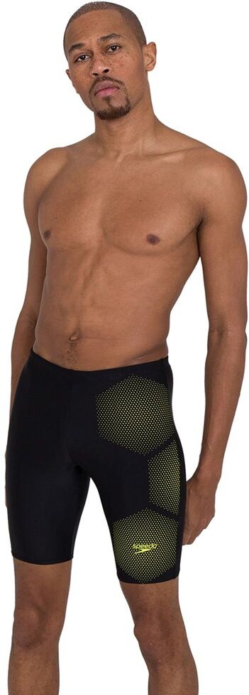 speedo ανδρικό μαγιό tech placement jammer  - black-yell