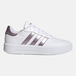 adidas sportswear γυναικεία sneakers court platform  - white-silv