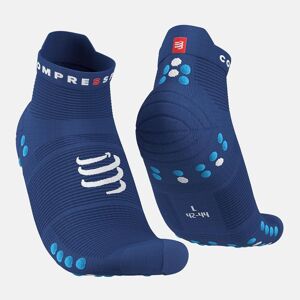 compressport unisex κάλτσες pro racing socks v4.0 run low  - blue
